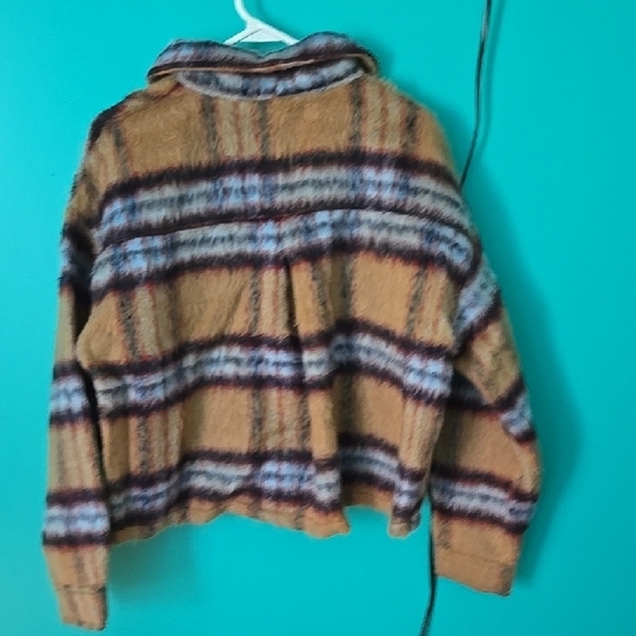 Vigoss Tan Striped Women's Jacket - Picture 3 of 5